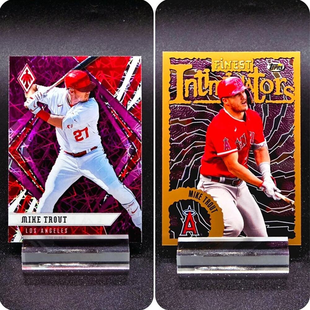 Mike Trout Phoenix Purple Velocity Finest Intimidators Los Angeles Angels Star
